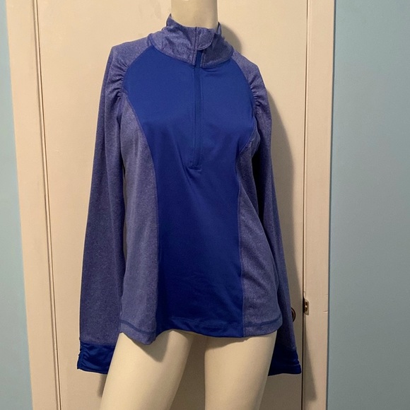 COPY - Long Sleeve 90 Degree by Reflex Front Half Zip-up Workout Top - Picture 1 of 5